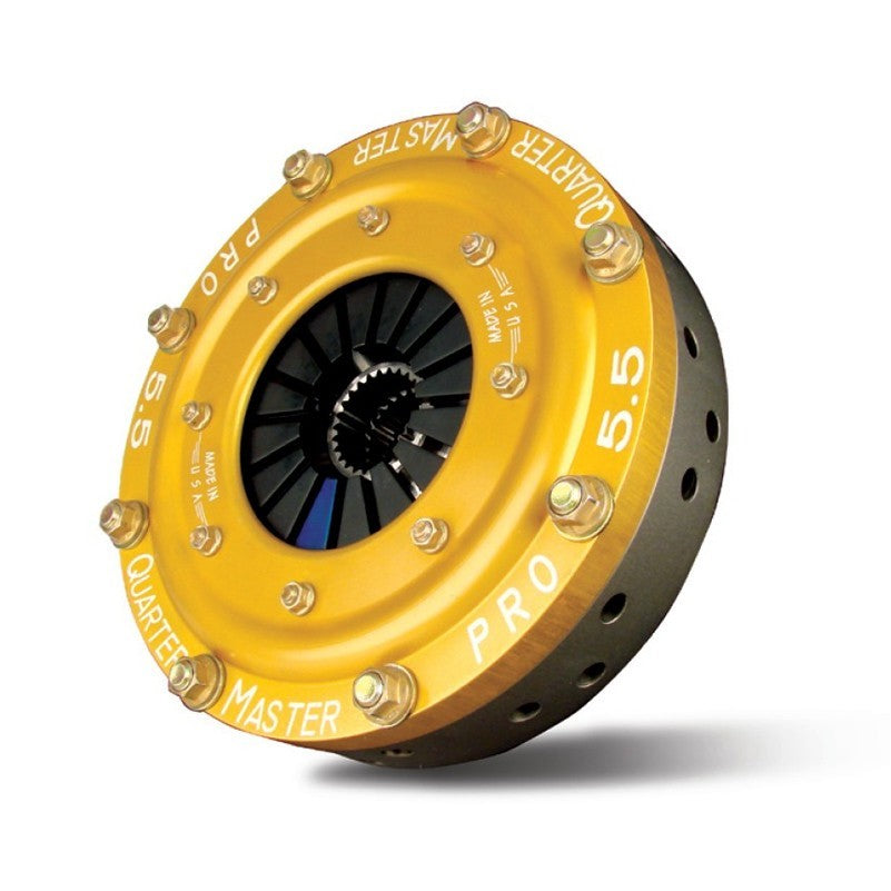 Quarter Master Pro Series 5.5" Chevy Button Style Clutch Assembly - 3 Disc - 1-5/32" x 26 Spline - 8.0 lbs.
