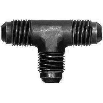 Aeroquip Black Aluminum -06 AN Union Tee Adapter
