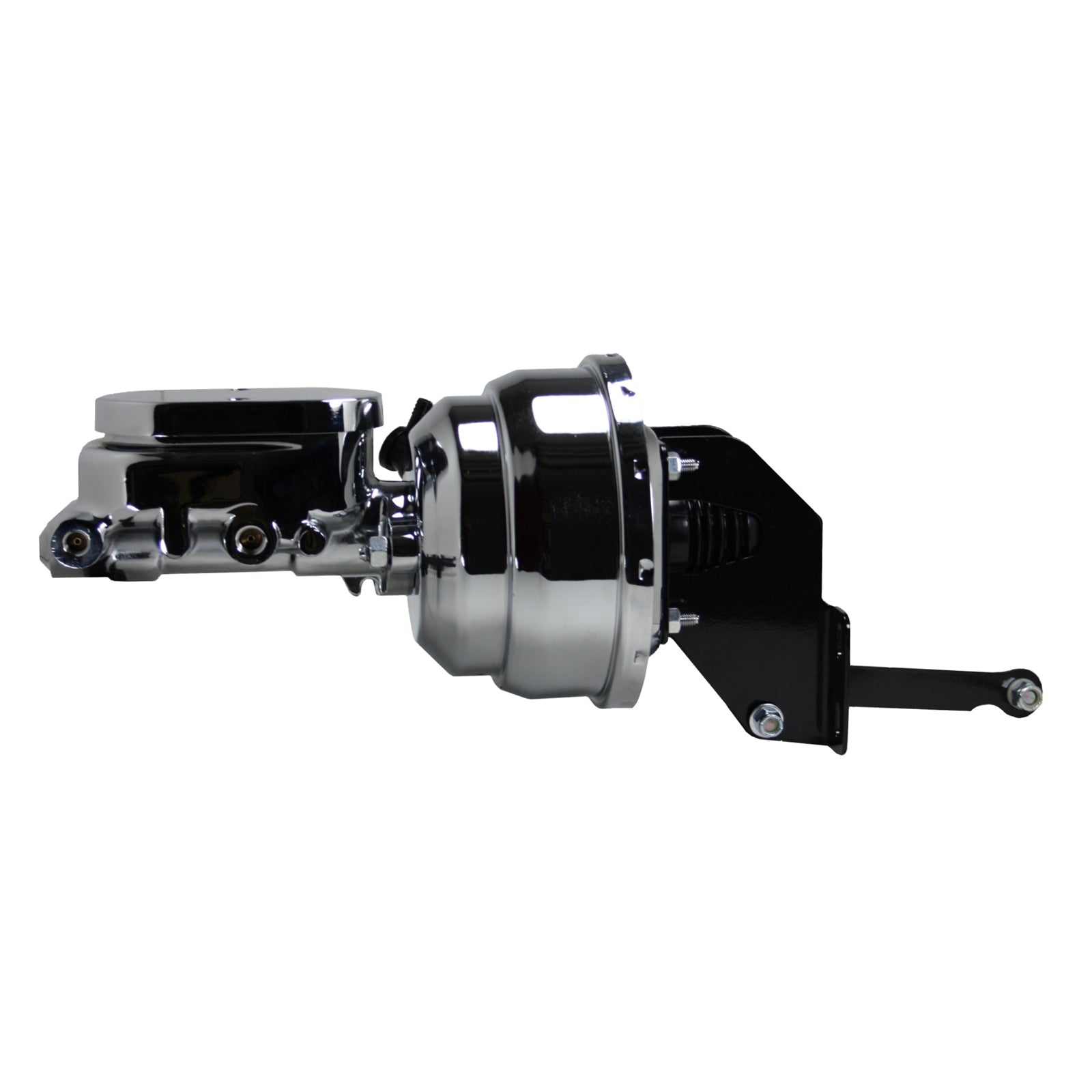 Leed Master Cylinder and Booster - Dual Integral Reservoir - 8" OD - Dual Diaphragm - Steel - Chrome - Mopar