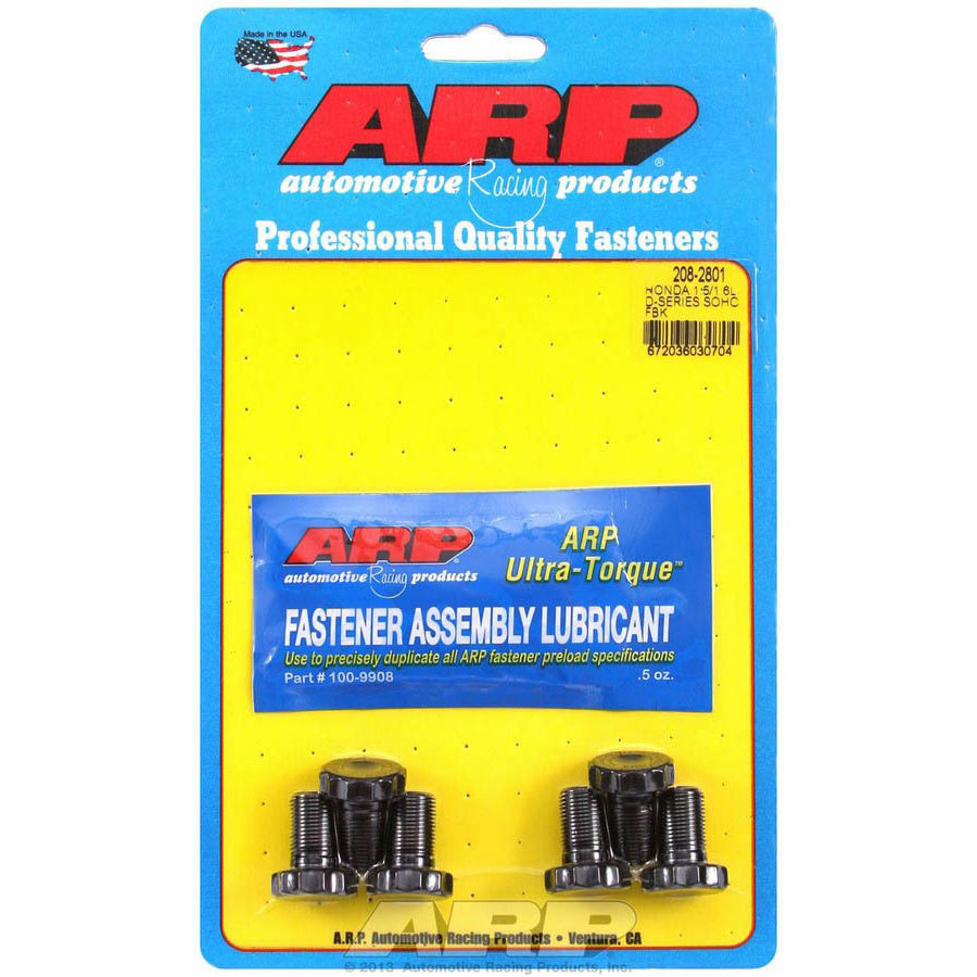 ARP Flexplate Bolt Kit - Chromoly - Black Oxide - Honda 4-Cylinder - (Set of 6)