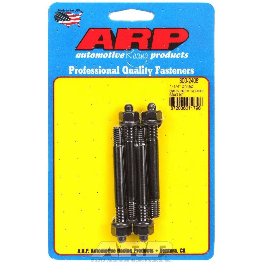 ARP Carburetor Stud Pro Series 5/16-18 and 5/16-24" Thread 1.700 and 4.400" Long - Hex Nuts