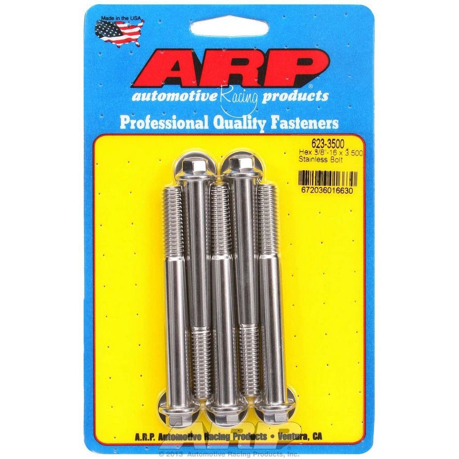 ARP Stainless Steel Bolt Kit - 6 Point (5) 3/8-16 x 3.500