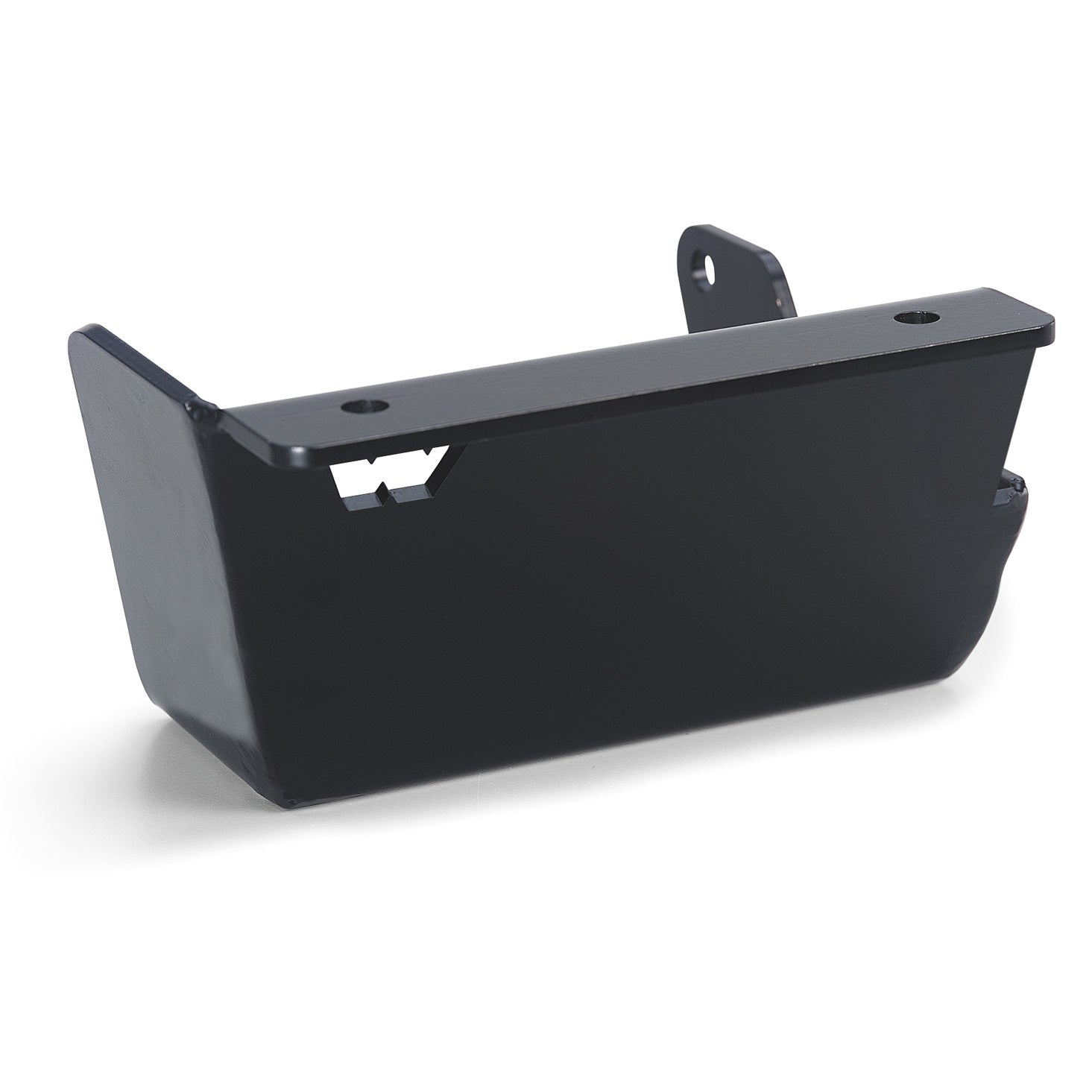 Warn Steering Box Skid Plate - 3/16" Thick - Steel - Black Powder Coat