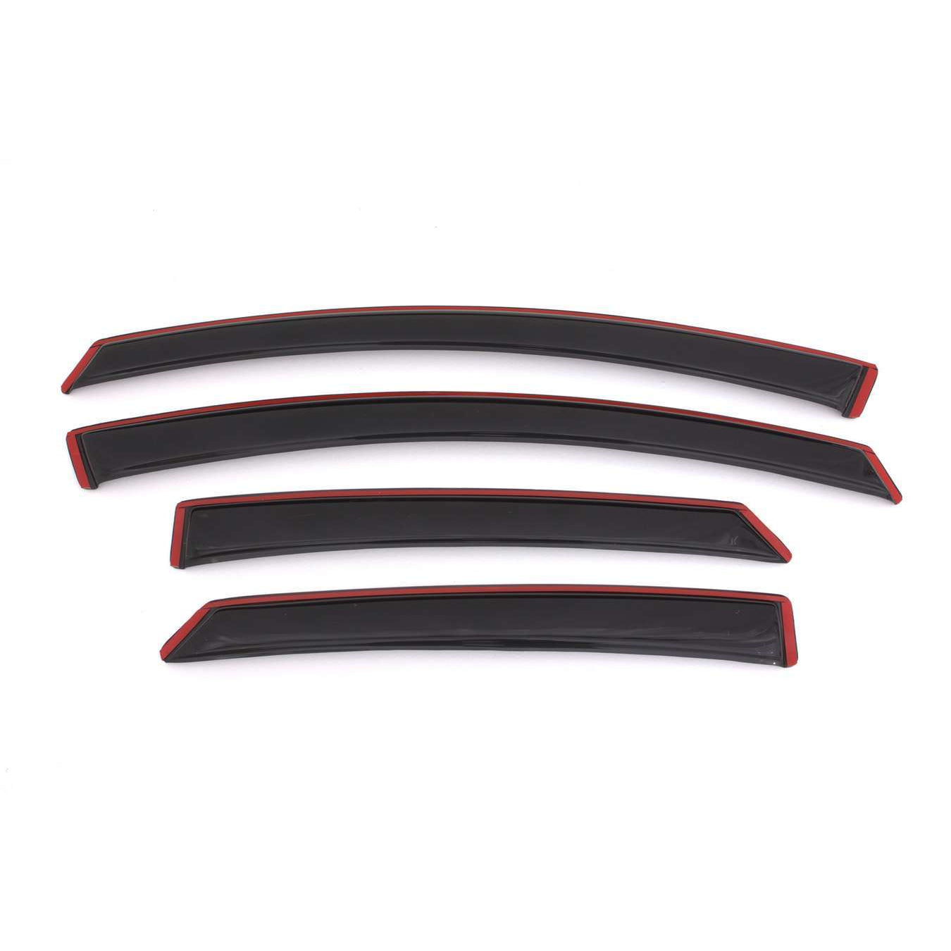 Auto Ventshade In-Channel Ventvisor - Front/Rear - Smoke - Ford Midsize Car 2013-20