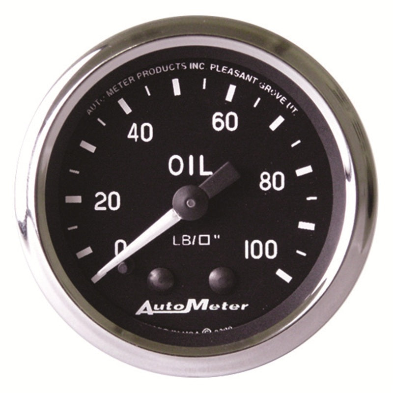 Auto Meter Cobra Mechanical Oil Pressure Gauge - 2-1/16"