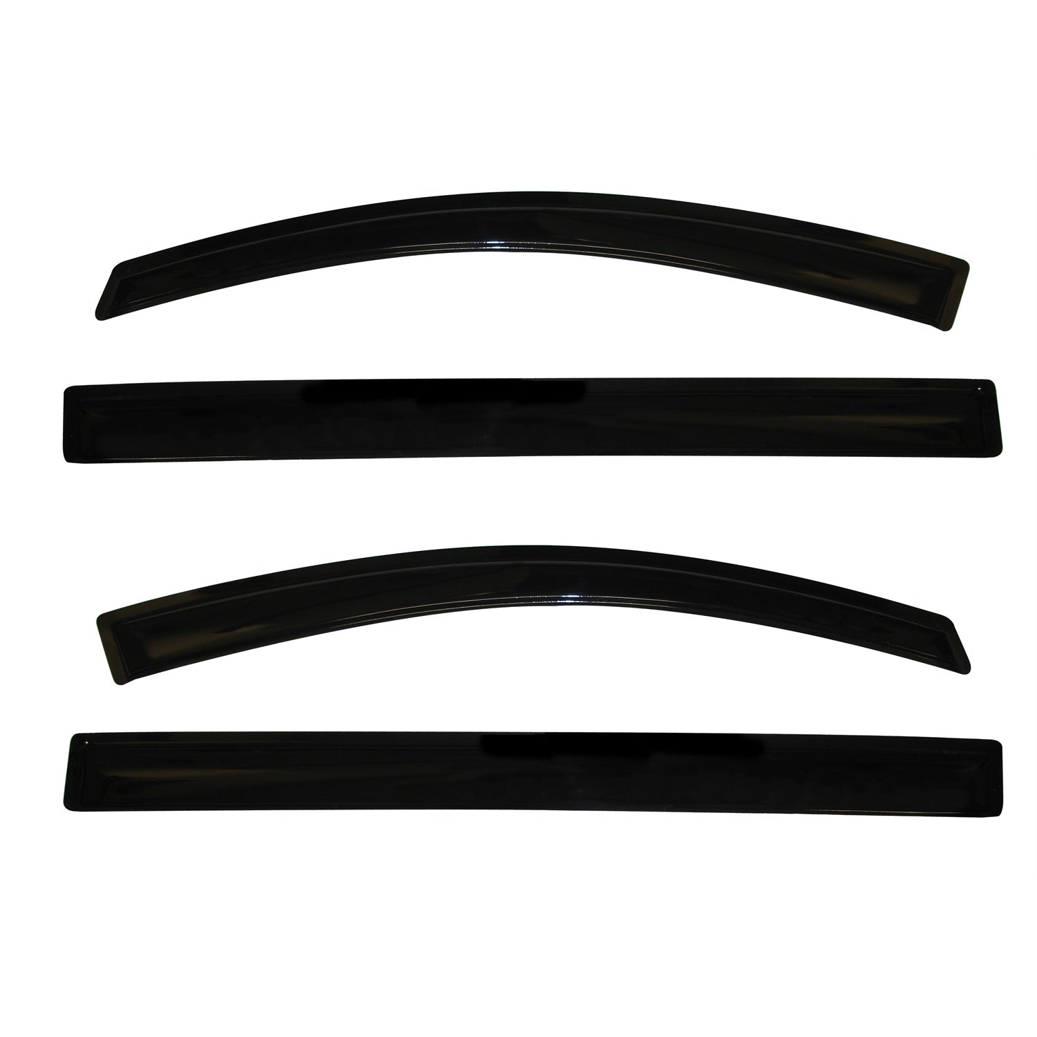 Lund Original Ventvisor Front / Rear Side Window Visor - Stick-On - Dark Smoke - Toyota Sienna 2011-16