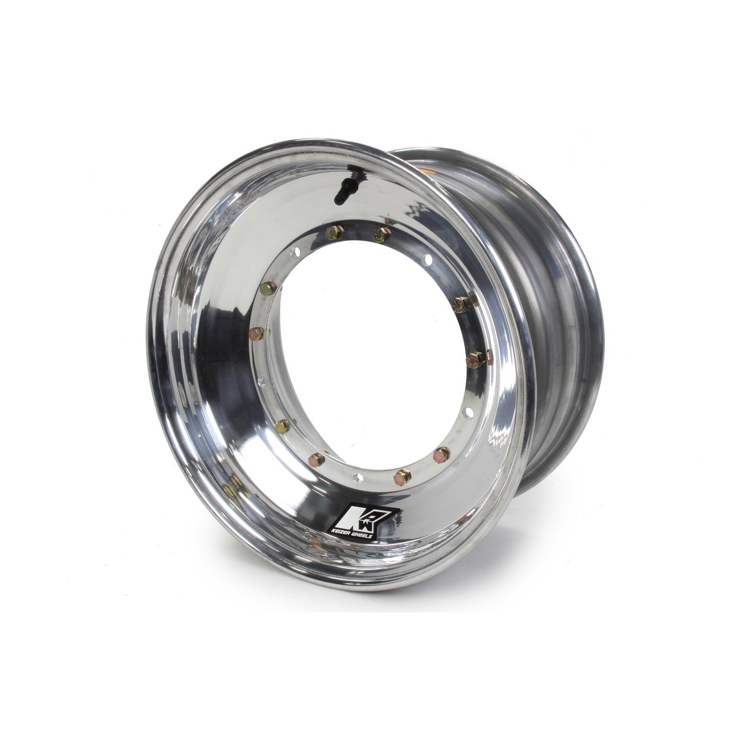 Keizer Direct Mount Wheel - 15 x 8 in - 5.000 in Backspace - Polished - Sprint Car