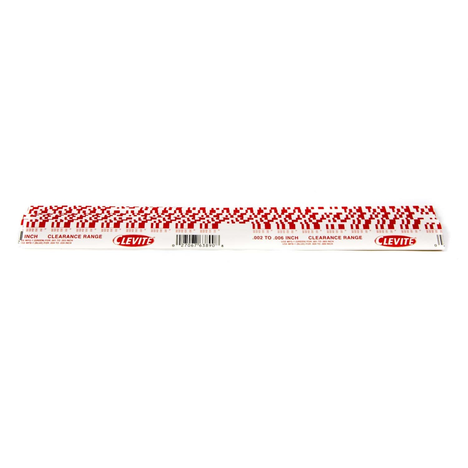 Clevite Engine Parts 0.002-0.006" Measurement Range Plastigauge 11" Long Red - Set of 12