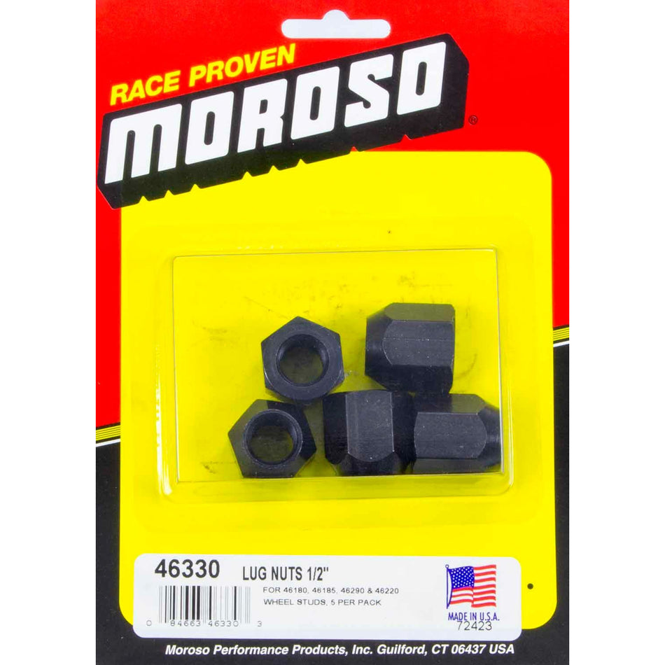 Moroso 1/2-20 Lug Nuts (5 Pack)