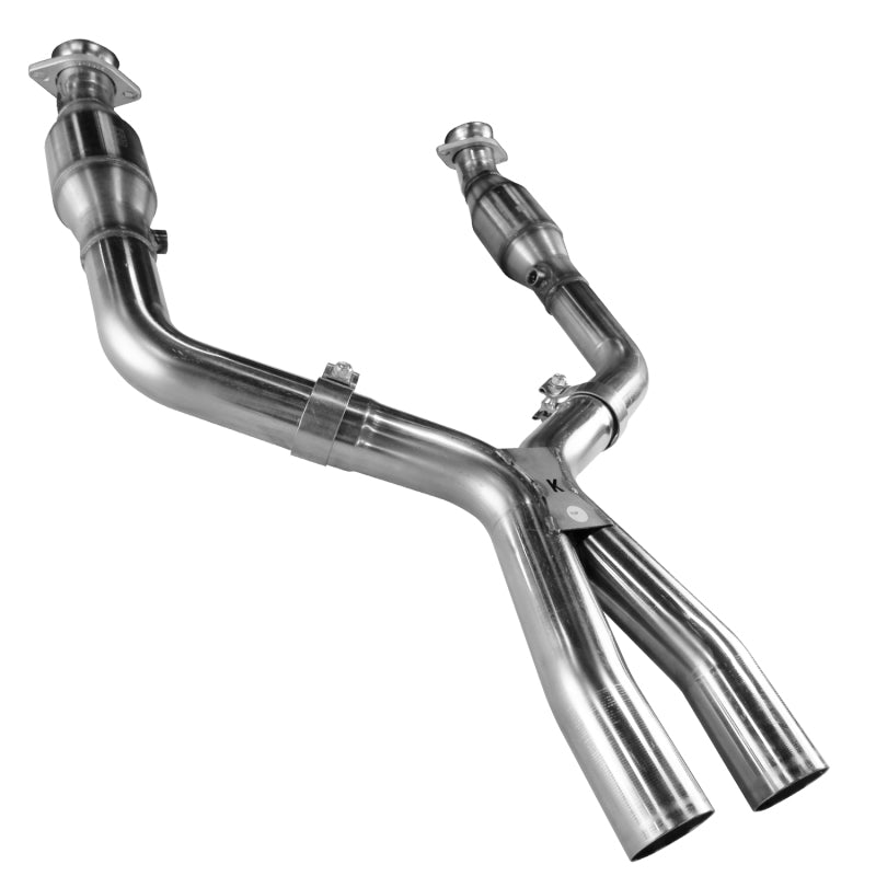 Kooks Headers 2-1/2" Diameter Exhaust X-Pipe Converters Stainless Natural - Ford Modular