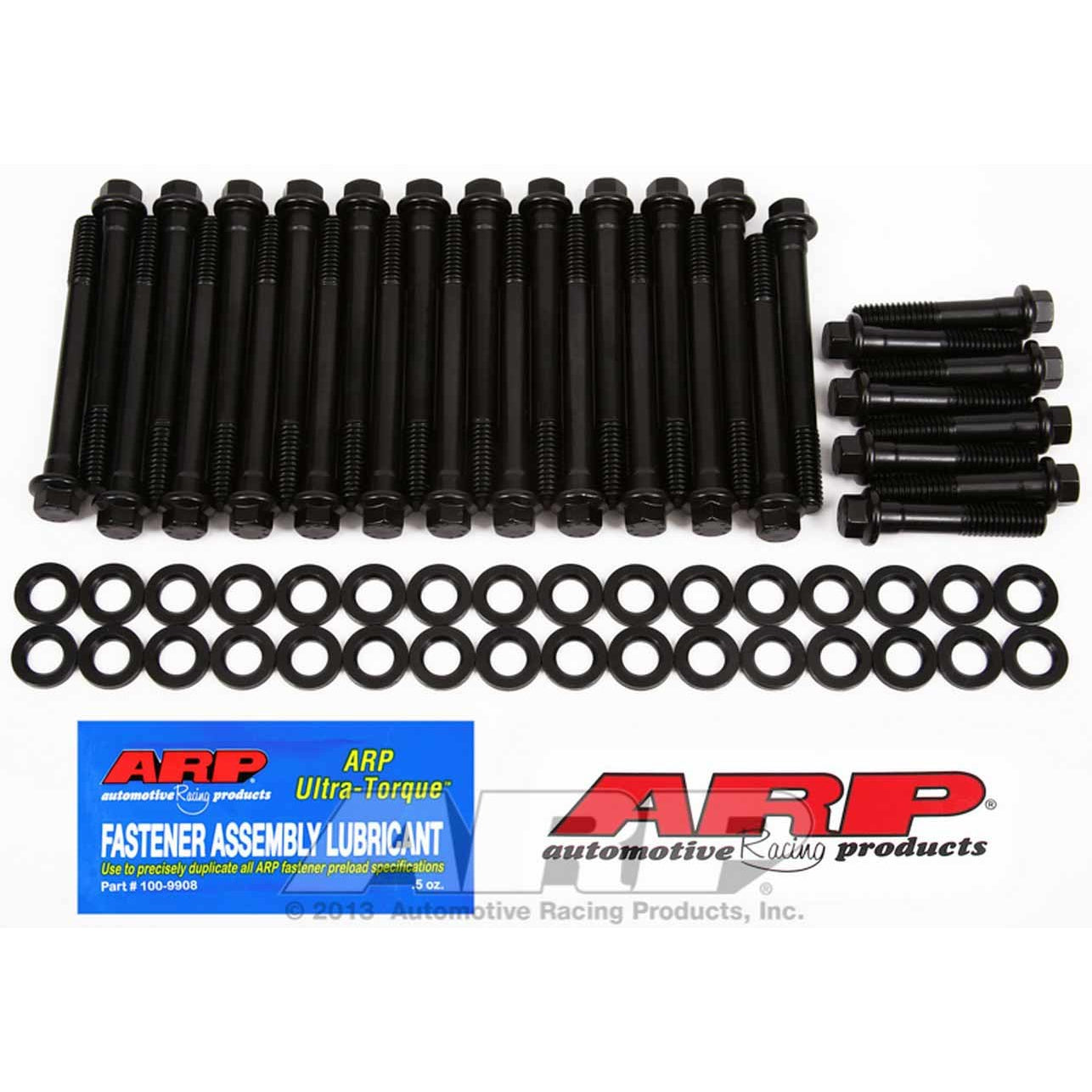 ARP High Performance Series Cylinder Head Bolt Kit - Hex Head - Chromoly - Black Oxide - Cast OEM - Big Block Chevy