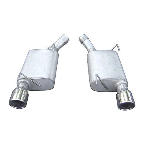 Pypes Violator Axle-Back Exhaust System - 2-1/2 in Diameter - 4 in Polished Tips - Ford Modular - Mustang 2005-10