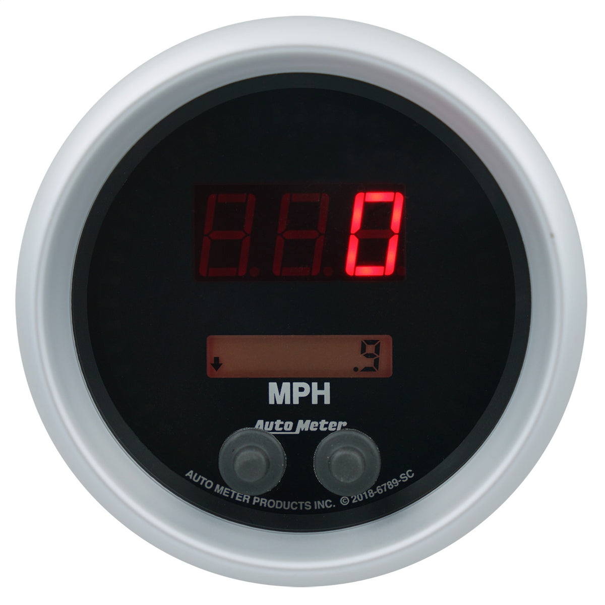 Auto Meter Sport-Comp Elite Speedometer - Digital - Electric - 0-260 MPH - 3-3/8" - Black Face