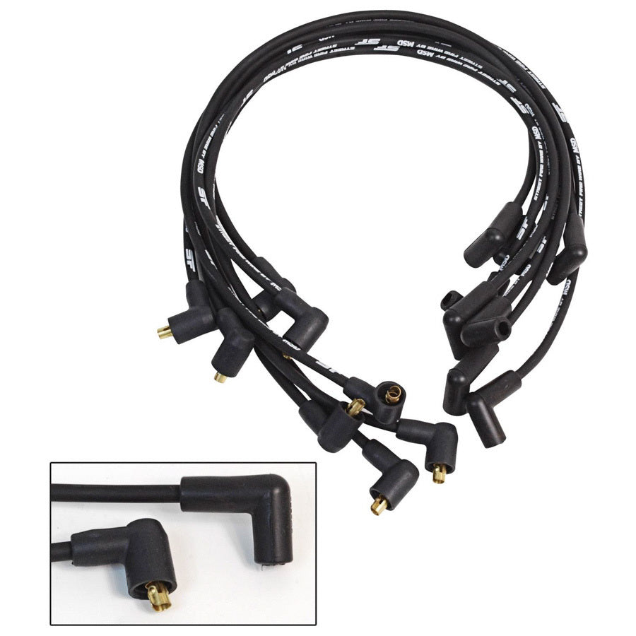 MSD Street Fire Spark Plug Wire Set - w/ Socket Distributor Cap