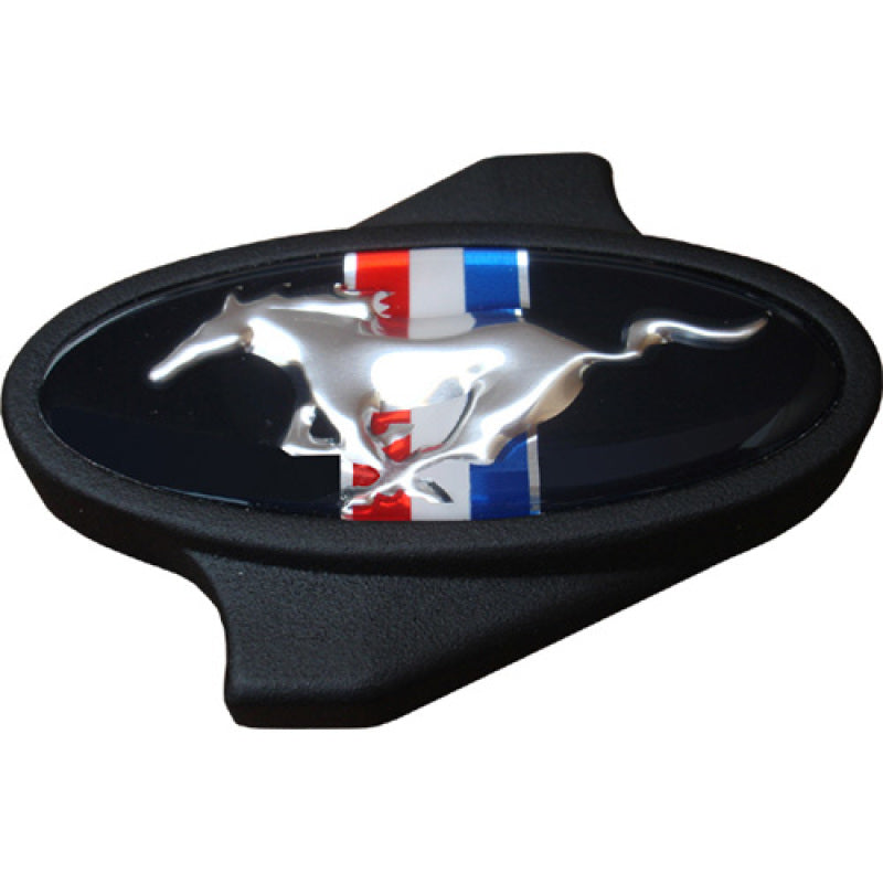 Ford Racing Ford Oval Air Cleaner Nut - 1/4-20 in Thread - Mustang Pony Logo - Black Crinkle