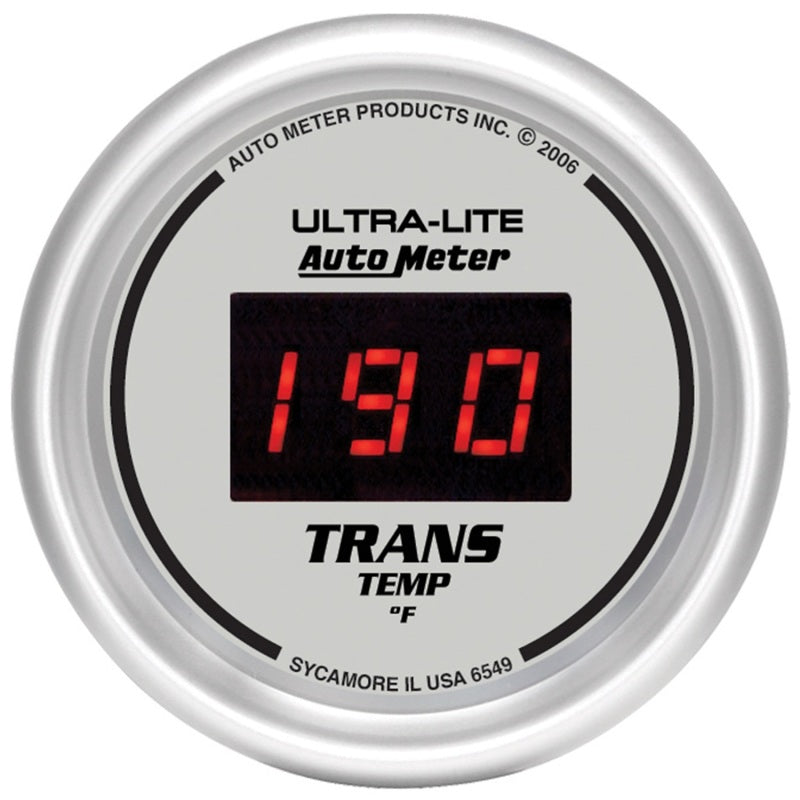 Auto Meter Ultra-Lite Digital Transmission Temperature Gauge - 2-1/16 in.