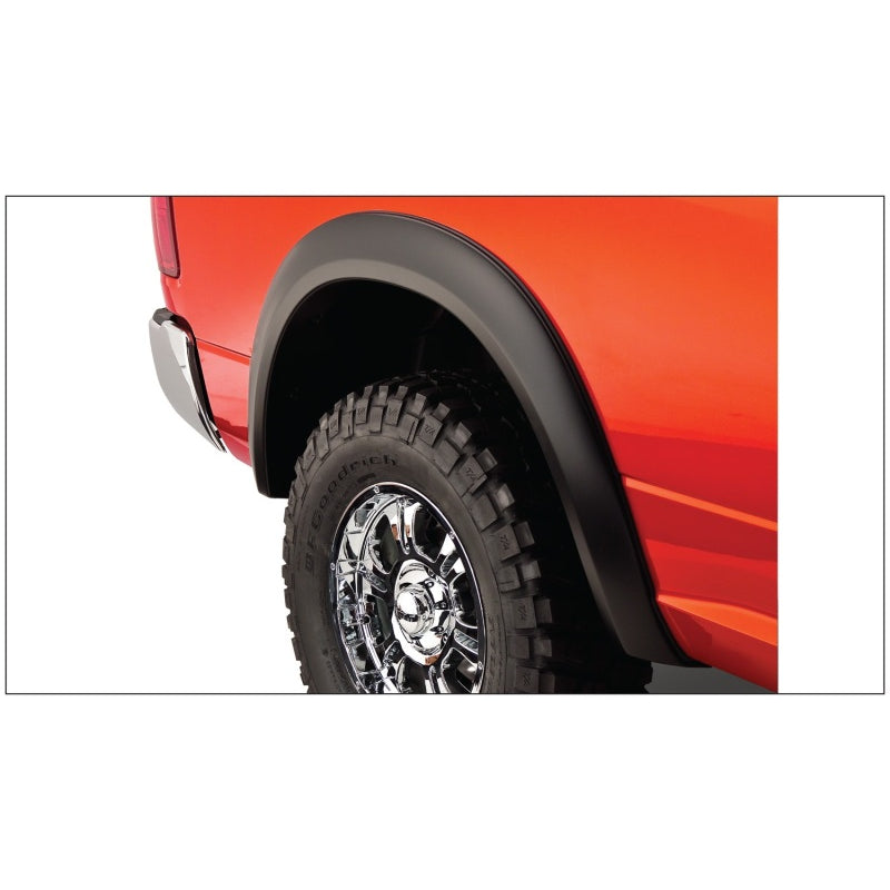 Bushwacker Extend-A-Fender Front / Rear Fender Flare - 1.75 in Wide - Black - Dodge Ram Fullsize Truck 2009-14