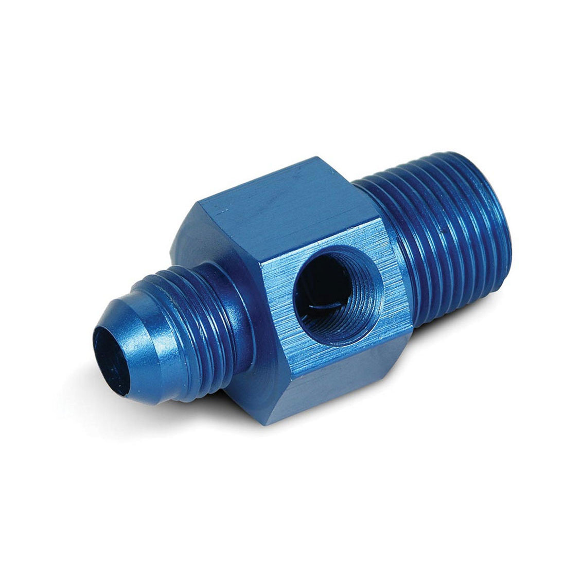 Earl's Pressure Gauge Adapters -06 AN Male to -03 AN/8" NPT w/ 1/8" NPT In Hex