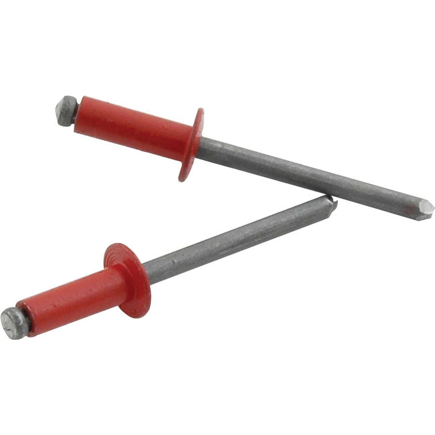 Allstar Performance 3/16" Small Head Rivets - Red - (250 Pack) - Steel Mandrel