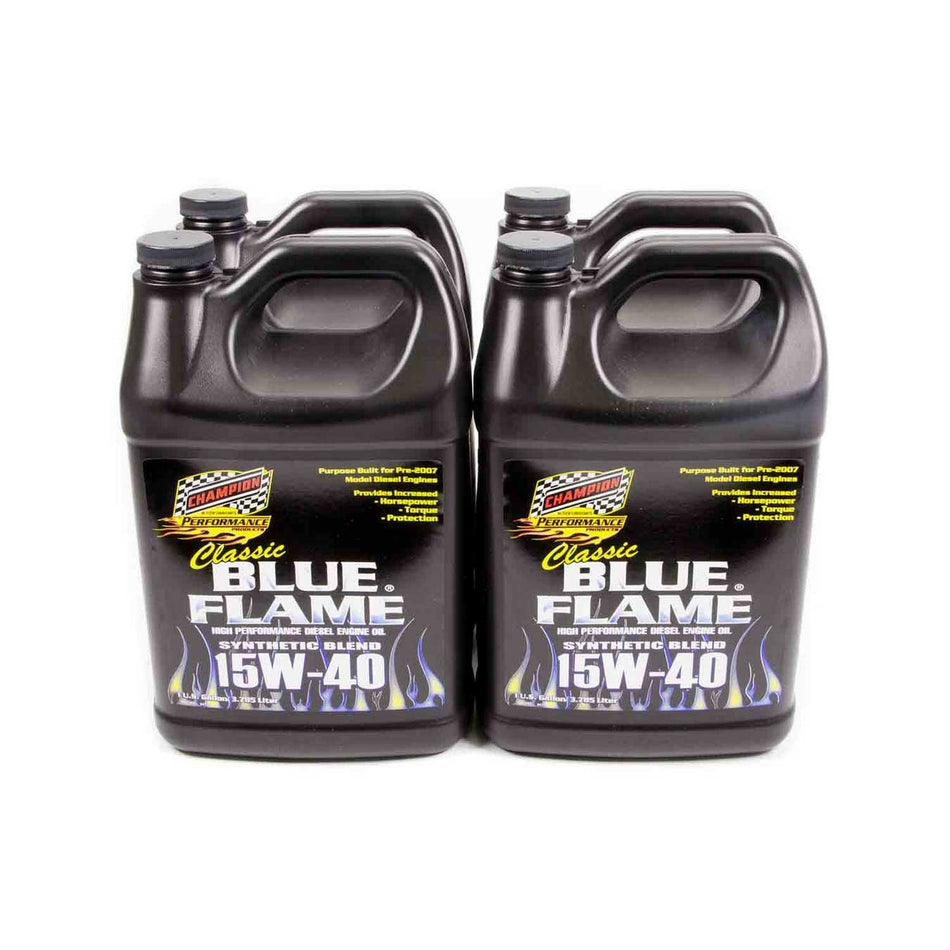 Champion ® 15W-40 Classic Blue Flame® Synthetic Blend Heavy Duty Diesel Engine Oil - 1 Gallon (Case of 4)