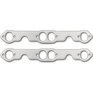 Remflex Exhaust Header / Manifold Gasket - 1.500 x 1.750 in Oval Port - Graphite - Small Block Chevy - Pair