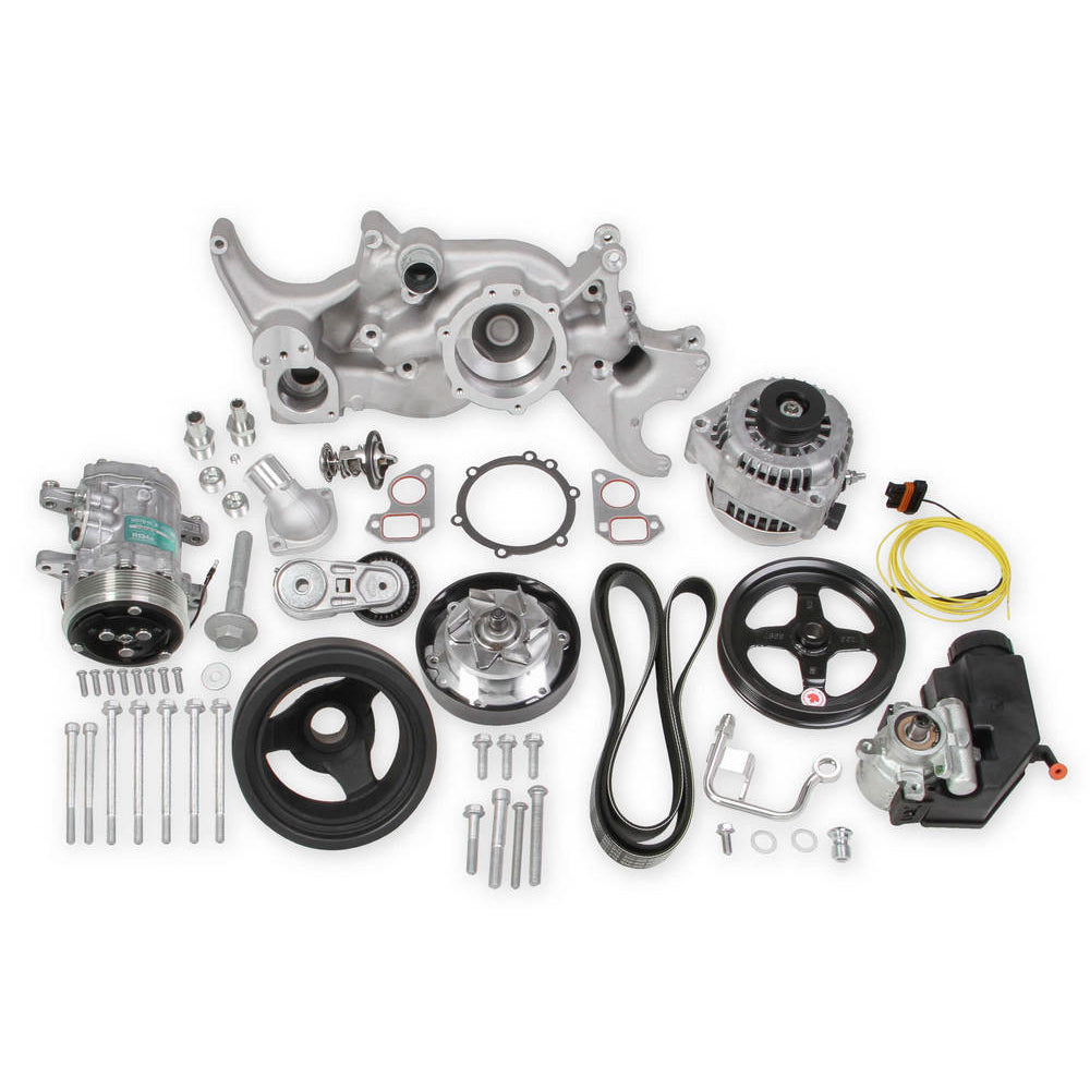 Holley 6-Rib Serpentine Pulley Kit - GM LS-Series