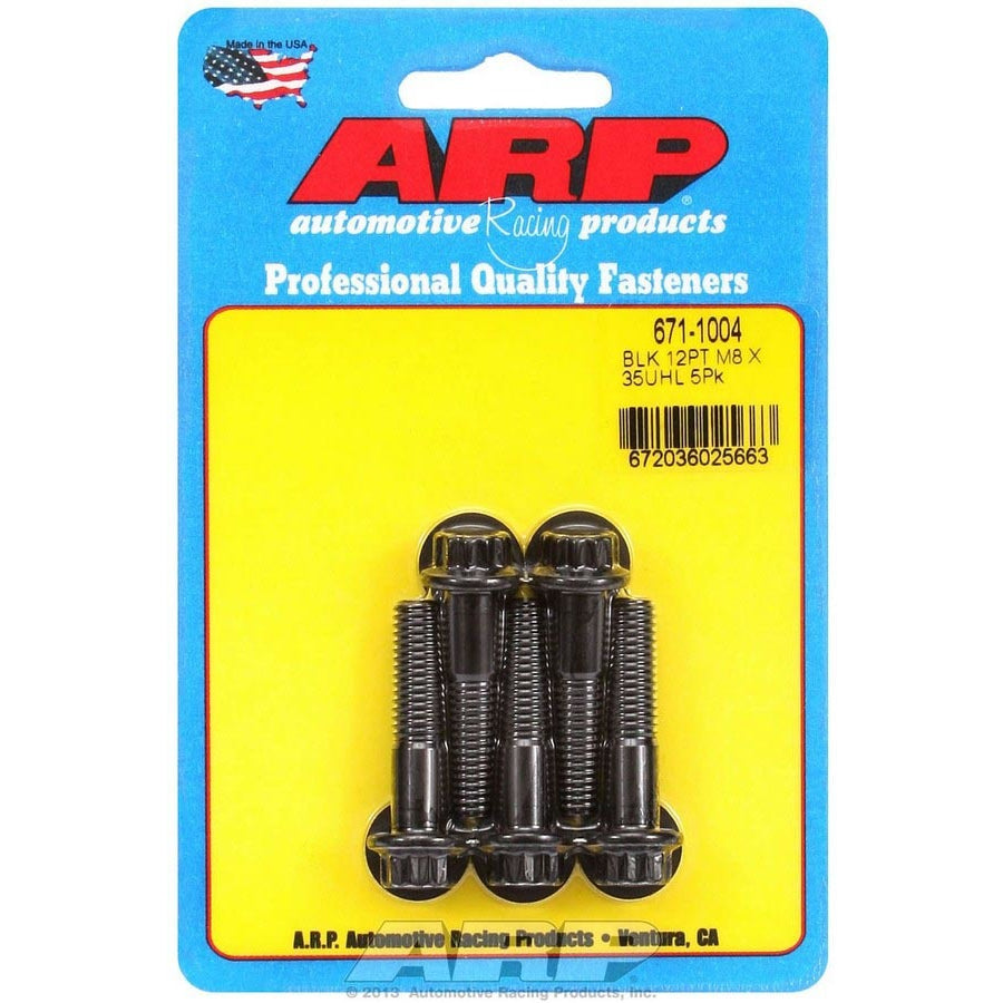 ARP Bolt Kit - 12 Point (5) 8mm x 1.25 x 35mm