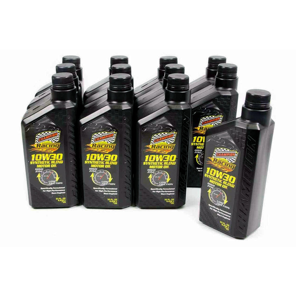 Champion ® 10w-30 Synthetic Blend Racing Oil - 1 Qt. (Case of 12)