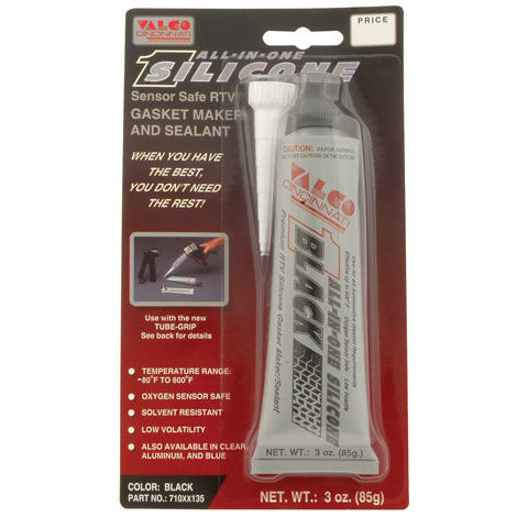 Valco Cincinnati All-In-One Silicone - Black 3 oz. Tube & Nozzle