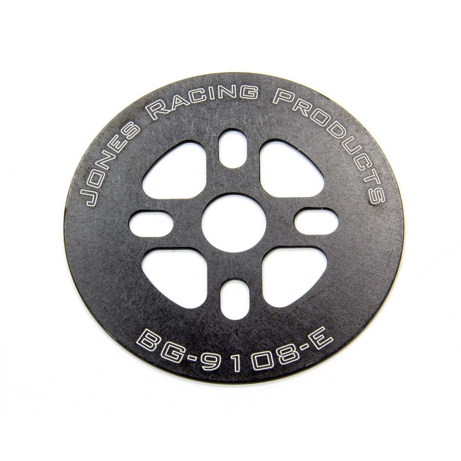 Jones Racing Products 1/16" Thick Belt Guide 3/4" Hole Aluminum Black Anodized - 4" Diameter Pulley