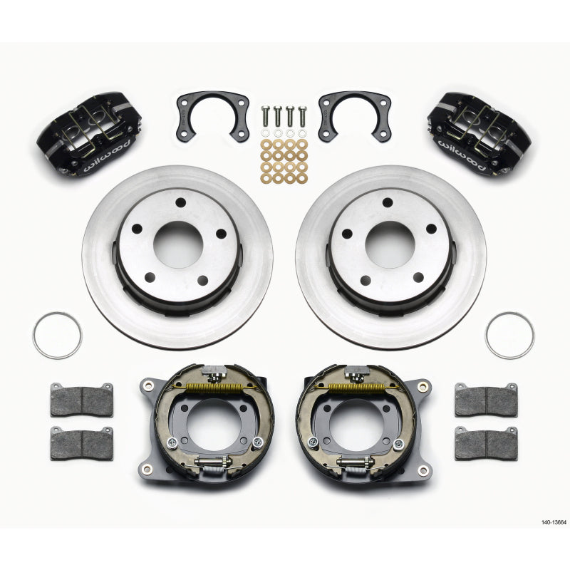 Wilwood Dynapro Lug Mount Rear Brake System - 4 Piston Caliper