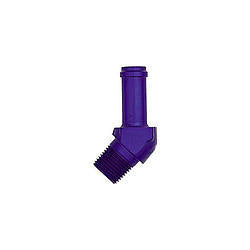 XRP 45° 1/2" NPT Pipe to -10 AN Tube Adapter, 9/16" - 5/8" Hose I.D.