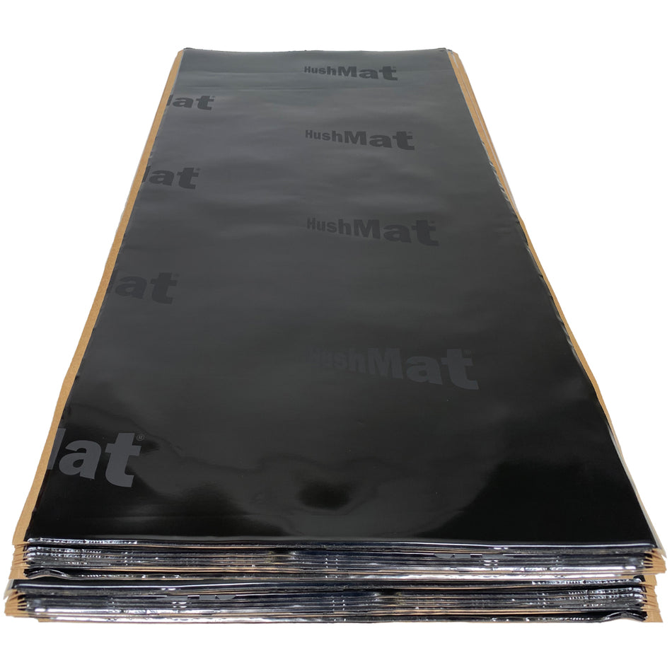 Hushmat Ultra Floor/Dash Kit Heat and Sound Barrier 12 x 23" Sheet 1/8" Thick Rubber - Black