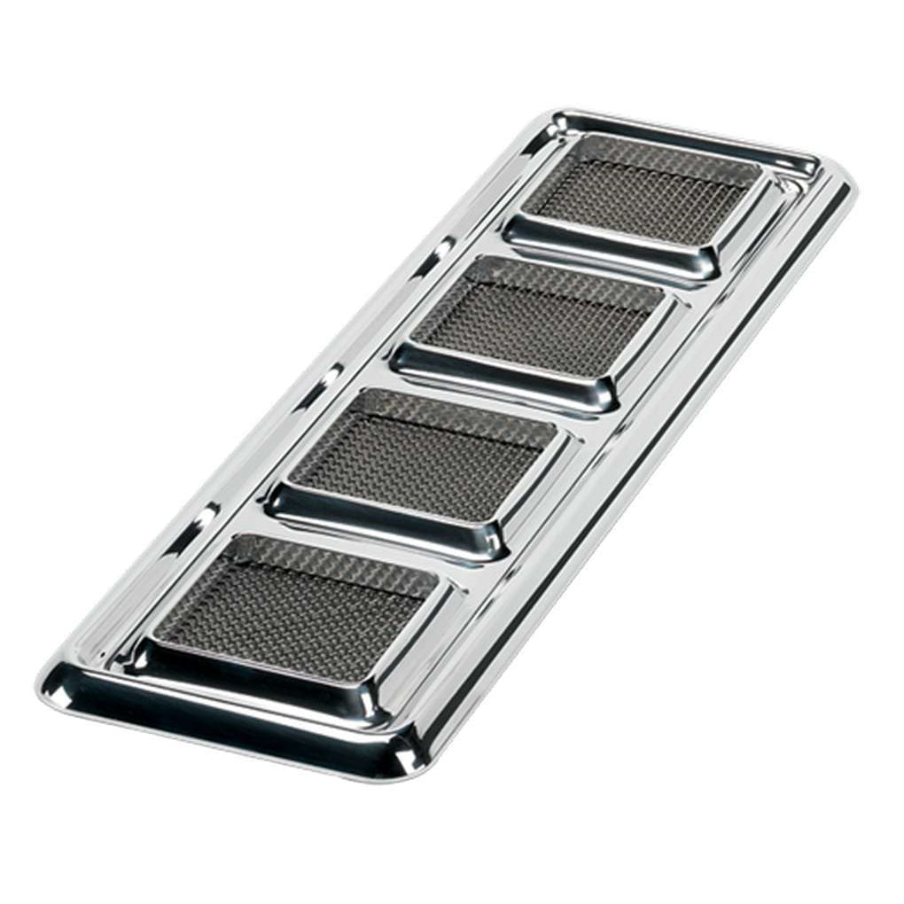 Billet Specialties Stainless Mesh Grilles Hood Vents Drain Hole Stainless Hardware Billet Aluminum - Polished