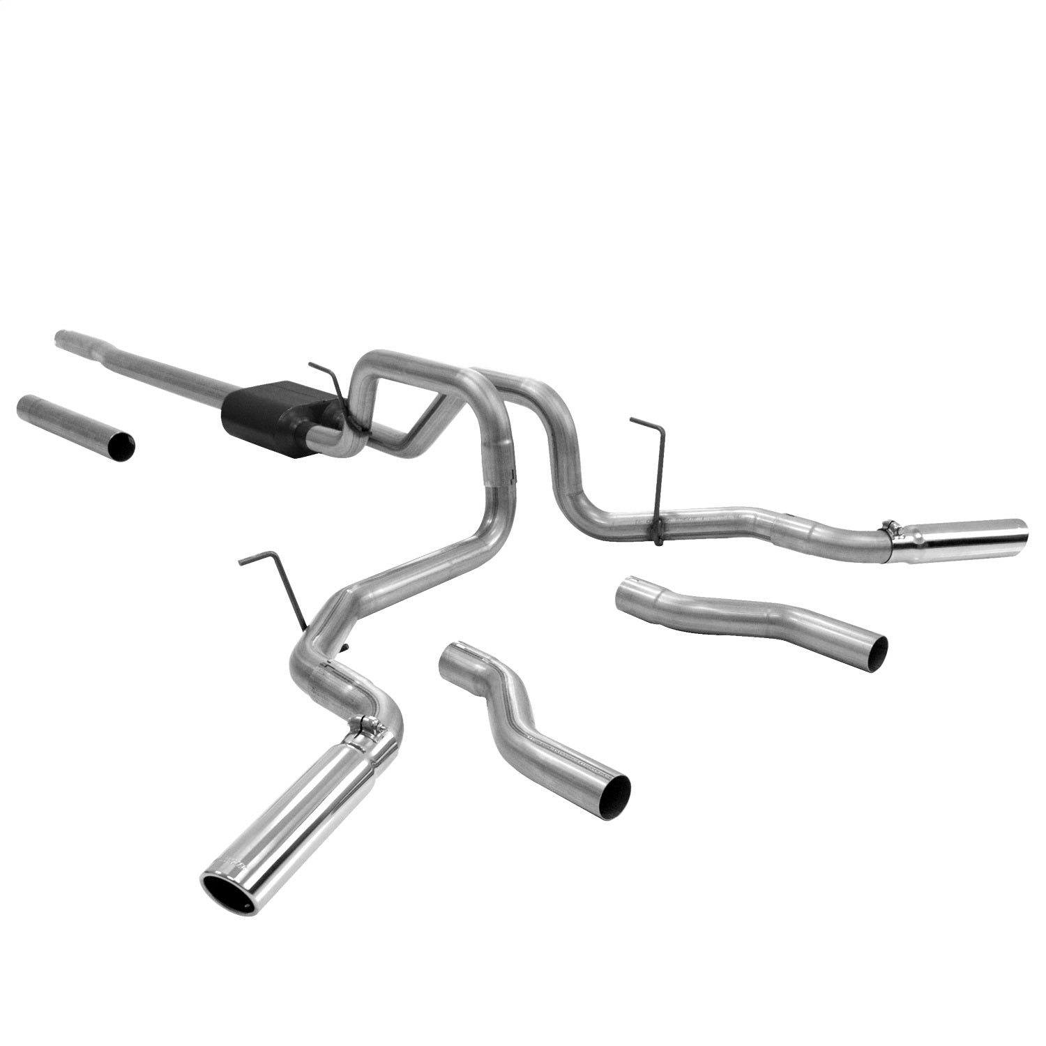 Flowmaster Cat-back System 409S - Dual Rear/Side Exit-AmeriCan Thunder - Moderate Sound