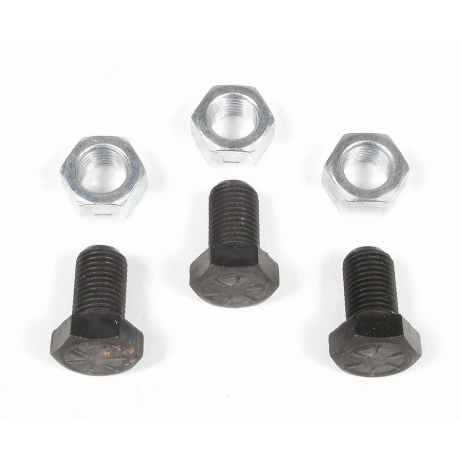 Mr. Gasket Torque Converter Bolts - 3, 8-24" - Hex Head - Steel - Chevy - TH350, Powerglide - Set of 3