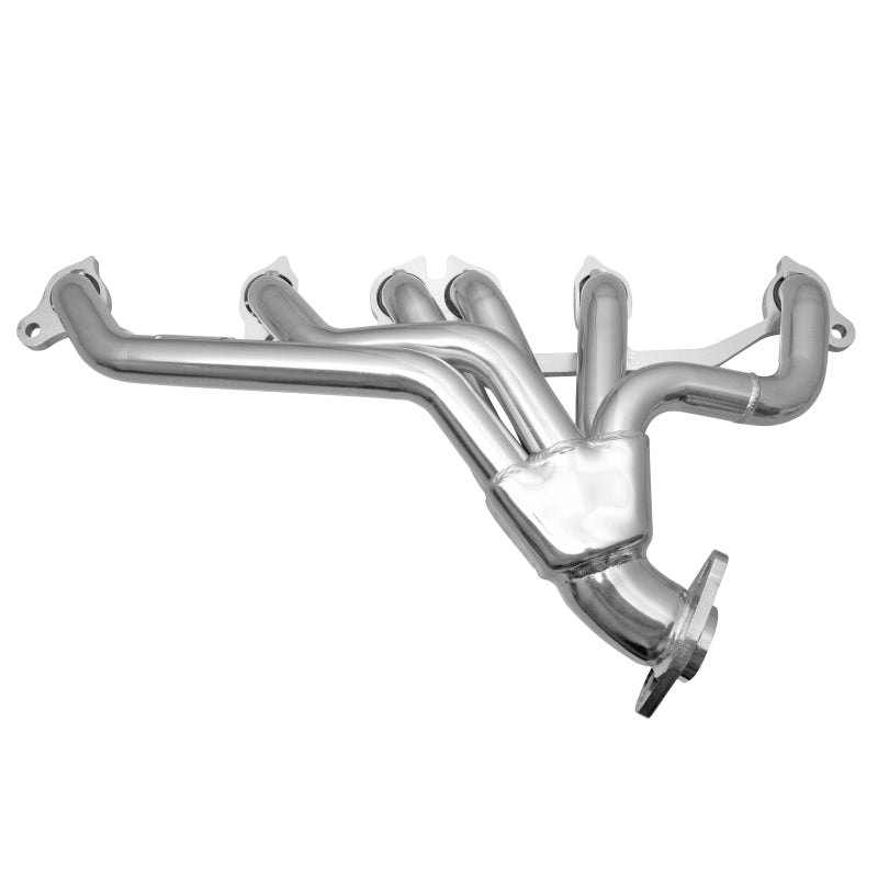 Gibson Shorty Headers - 1-1/2" Primary - Stock Collector Flange - Stainless - Silver Ceramic