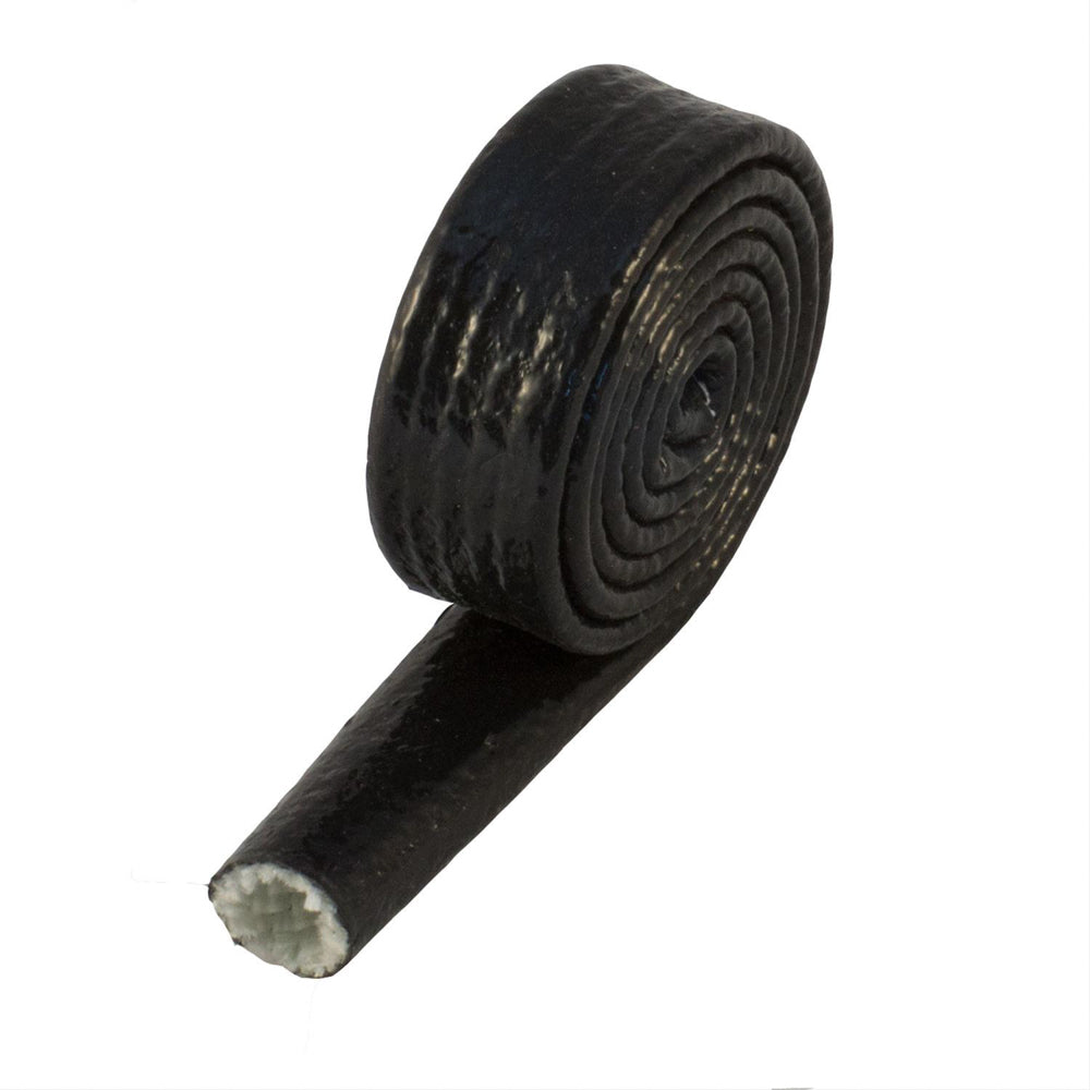 Heatshield Products Fire Shield Sleeve - 3/8" ID - 3 Ft. . Roll - 500 Degrees - Fiberglass/Silicone - Black