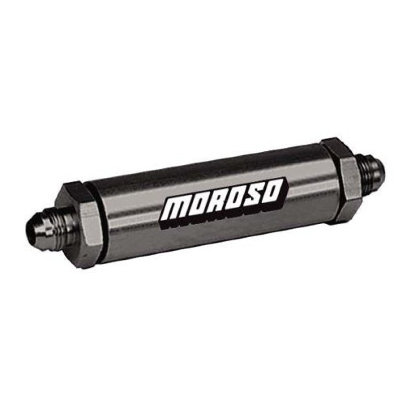 Moroso -10 AN In-Line Screened Oil Filter - 5/8"-10 AN Fittings