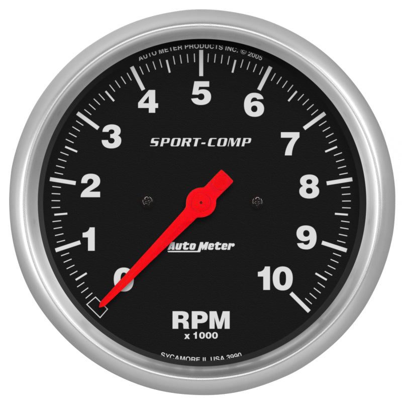 Auto Meter 10,000 RPM Sport-Comp 5" In-Dash Tachometer