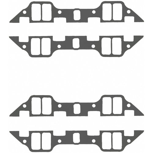 Fel-Pro Intake Manifold Gasket - 0.03 in Thick - 1.23 x 2.27 in Rectangular Port - Composite - Mopar B / RB-Series - Set of 4