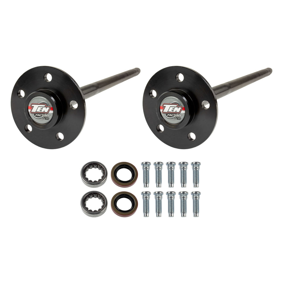 TEN Factory 29-15/16" Long Axle Shaft 28 Spline Carrier 5 x 4.50" Bolt Pattern C-Clip - Steel