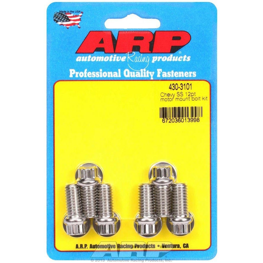ARP Chevy Stainless Steel Motor Mount Bolt Kit - 12 Point
