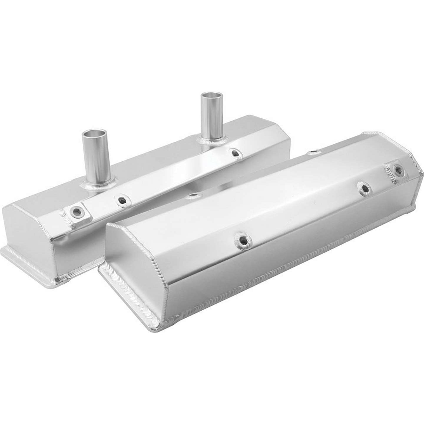 Allstar Performance Tall Valve Cover - Breather Tubes - Fabricated - Small Block Chevy - Pair
