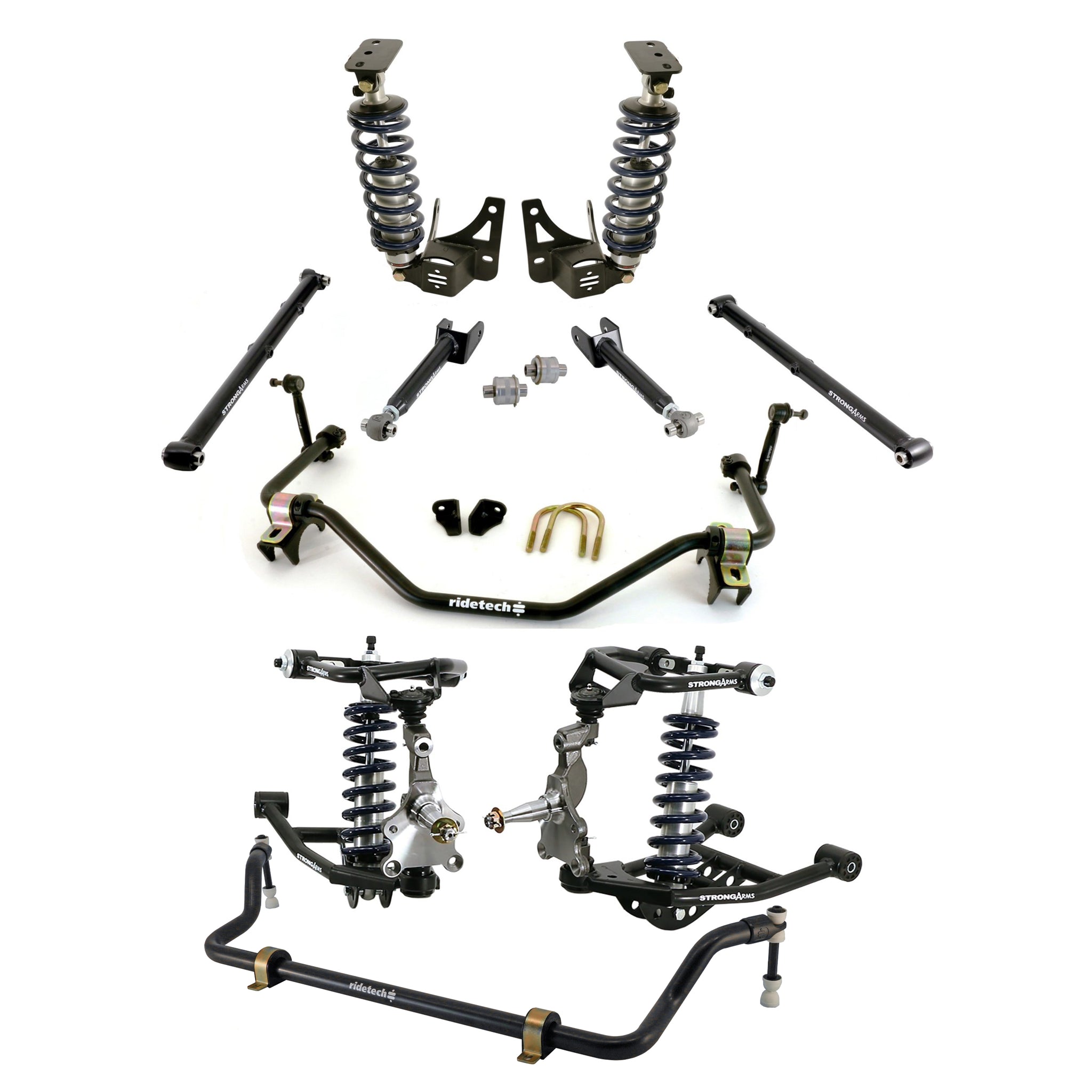 Ridetech HQ CoilOver System Handling Kit - GM A-Body 1968-72