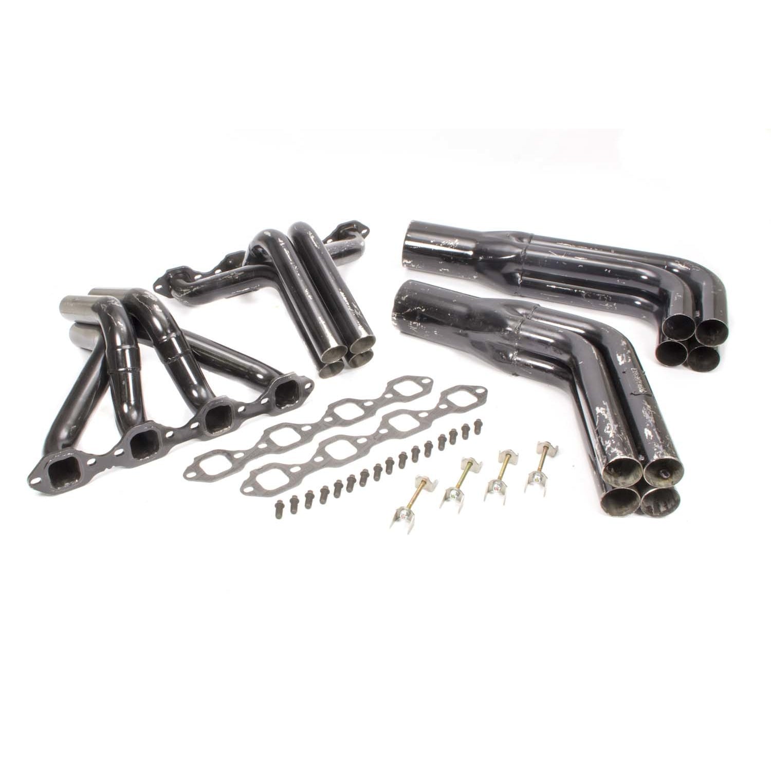 Schoenfeld Modified Headers - SB Ford, Dart "N" Heads - 1-3/4", 1-7/8" Tube Diameter - 3-1/2" x 9" Collectors