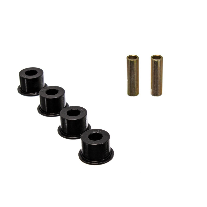 Energy Suspension Hyper-Flex Flanged Bushing - 1.76 in OD - 2.93 in Long x 0.625 in ID Sleeve - Black / Cadmium