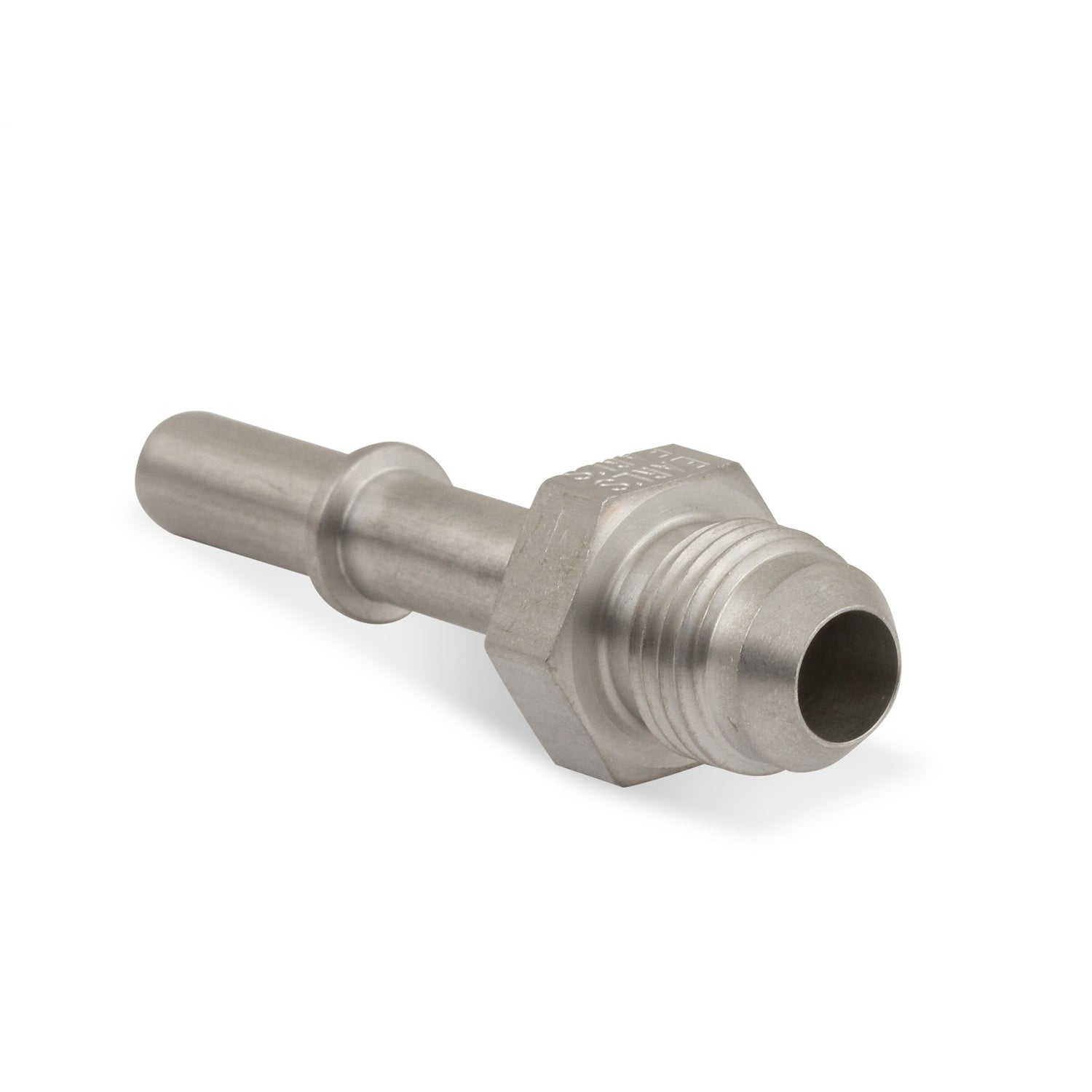 Earl's Fuel Line Adapter Fitting - Straight - 5/16" SAE Male Quick Disconnect to 6 AN Male - Stainless