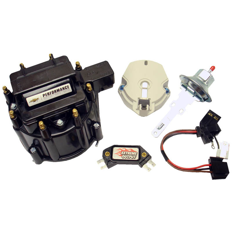 Proform Performance Parts Cap/Coil/Dust Cover/Hardware/Module/Rotor/Vacuum Advance Distributor Tune Up Kit Black