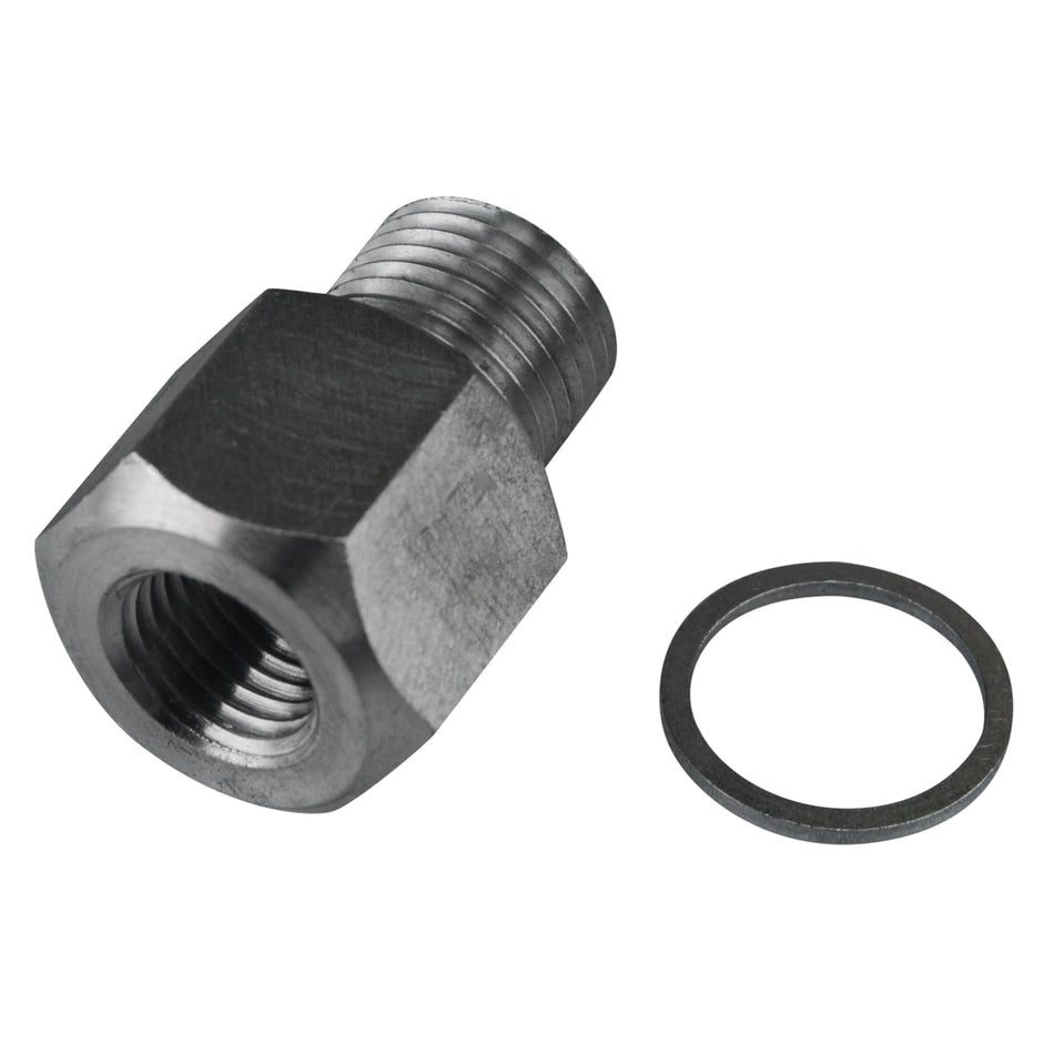 ICT Billet Straight 16 mm x 1.5 in Male to 1/4 in NPT Female Adapter